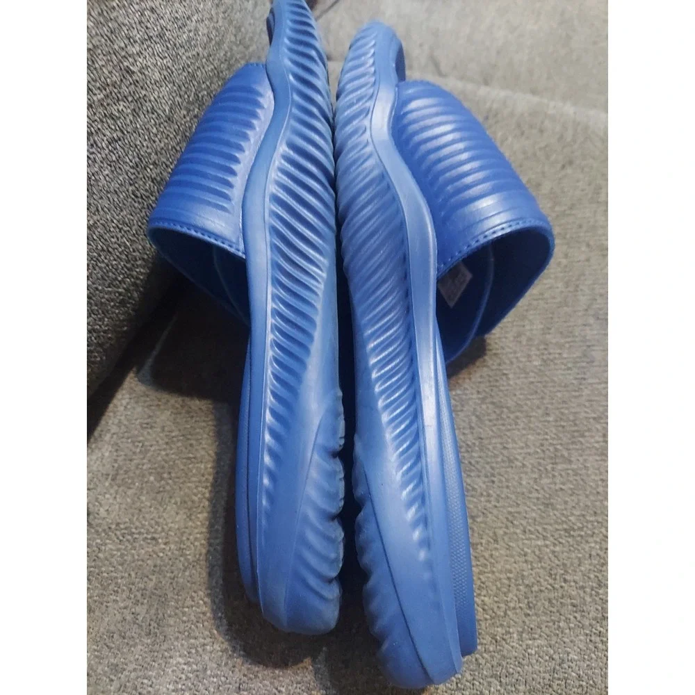 ADIDAS Mens ALPHABOUNCE 2.0 Kansas Jayhawks  Sandals Slides Sz. 9 Royal Blue